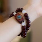  Natural cinnabar beads